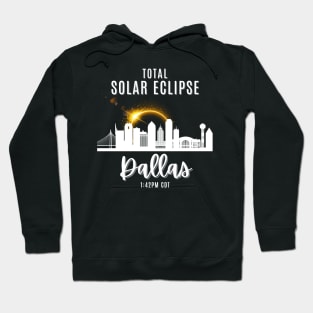 2024 Total Solar Skyline Eclipse in Dallas Texas April 8 Hoodie